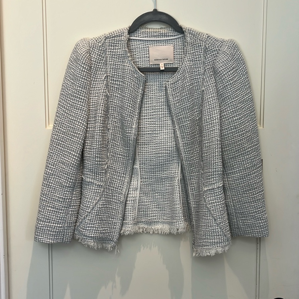 Rebecca Taylor Blazer with Fringe Trim size 0